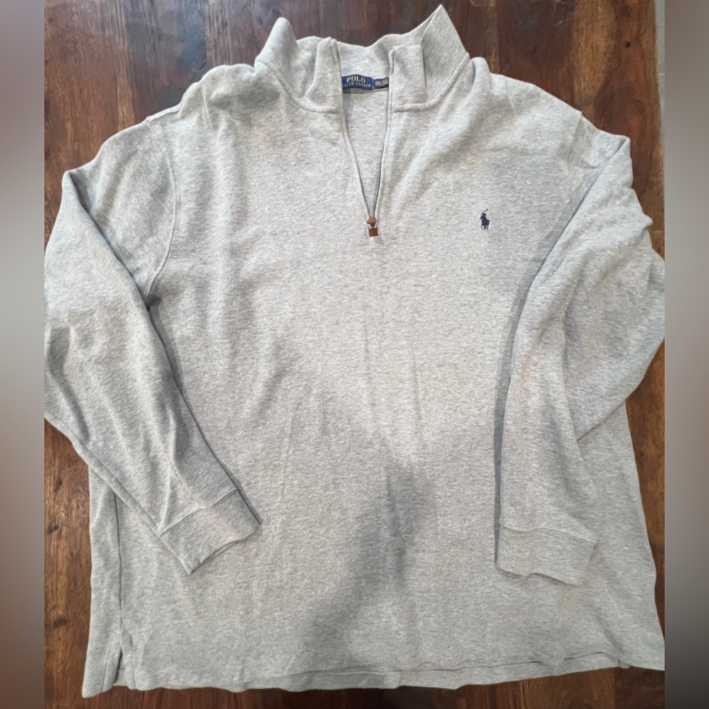 Polo Ralph Lauren Gray Zip Up Sweater